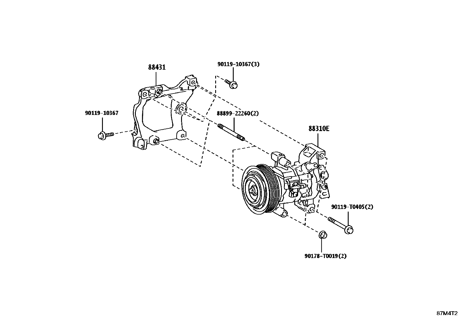 Toyota HILUX-DOUBLE-CAB 2025 — Heating & Air Conditioning - Compressor