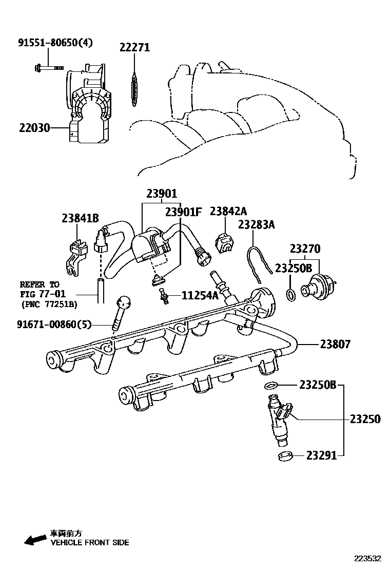 Lexus IS250-300 2010 — Fuel Injection System