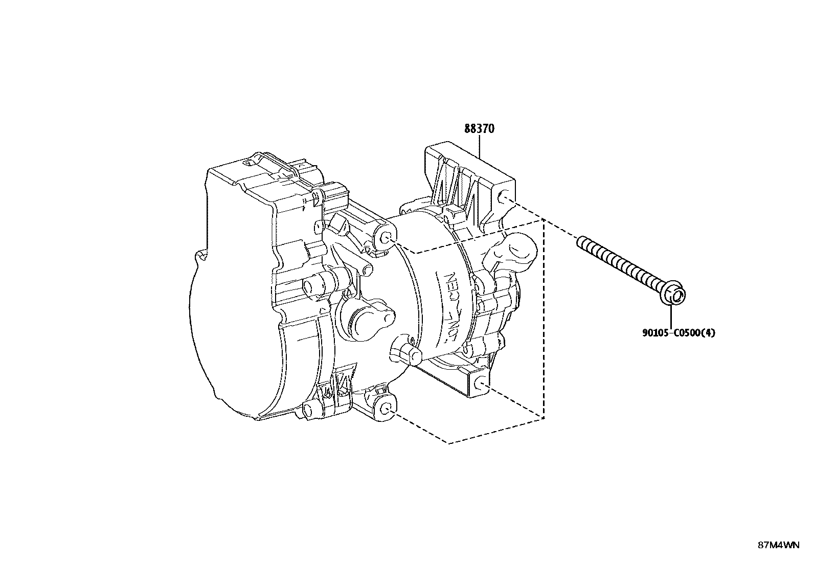 Toyota BZ3X 2025 — Heating & Air Conditioning - Compressor