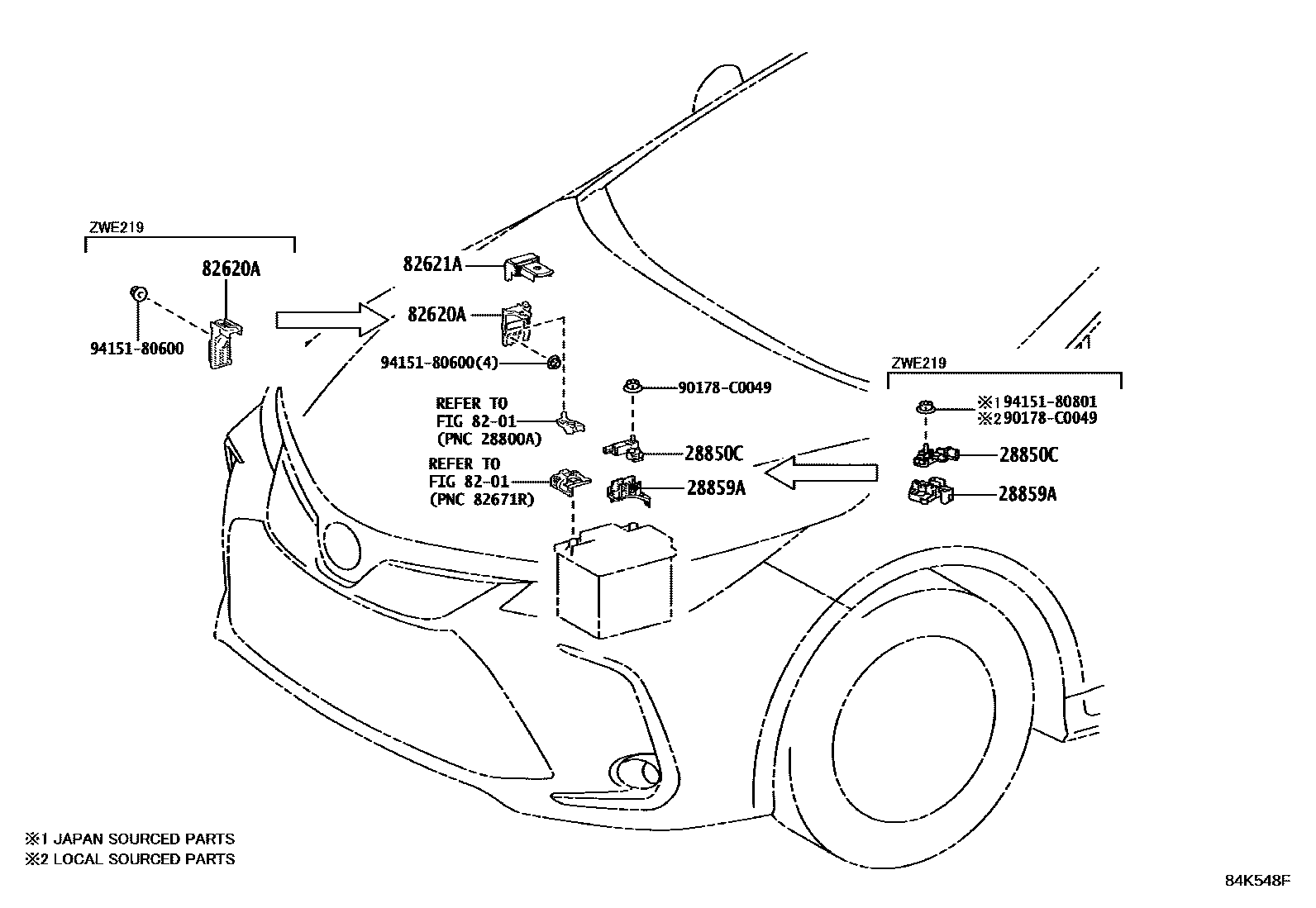 Toyota Corolla 2023 — Switch & Relay & Computer