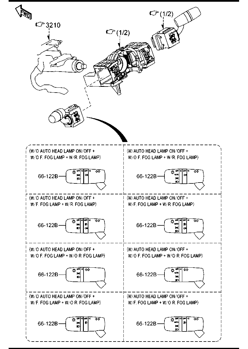 Mazda CX-5 2017 — Combination Switch