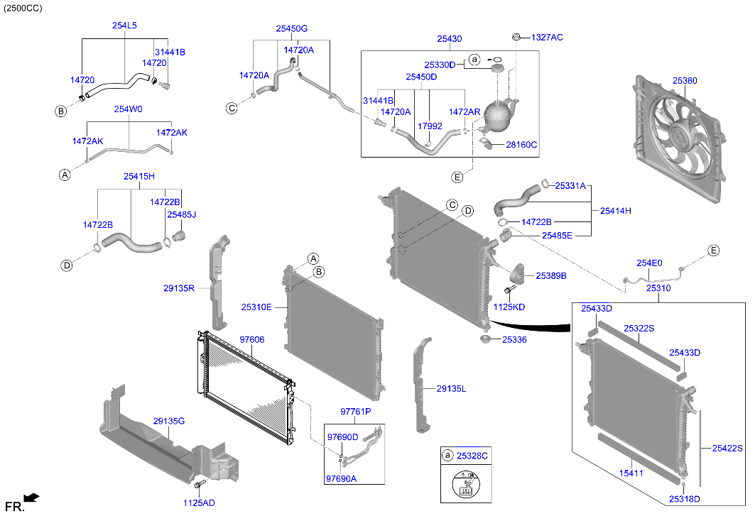 Genesis GV70 21 2021 — Engine Cooling System