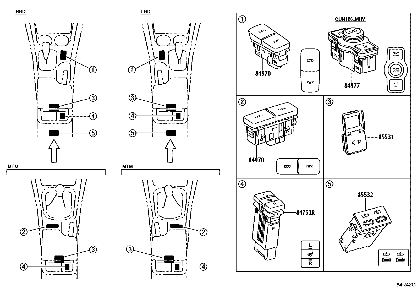 Toyota HILUX-DOUBLE-CAB 2025 — Switch & Relay & Computer