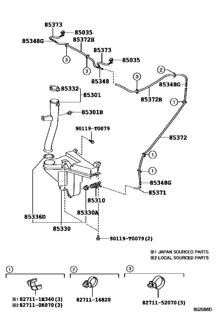 Toyota Hilux 2014 — Windshield Washer