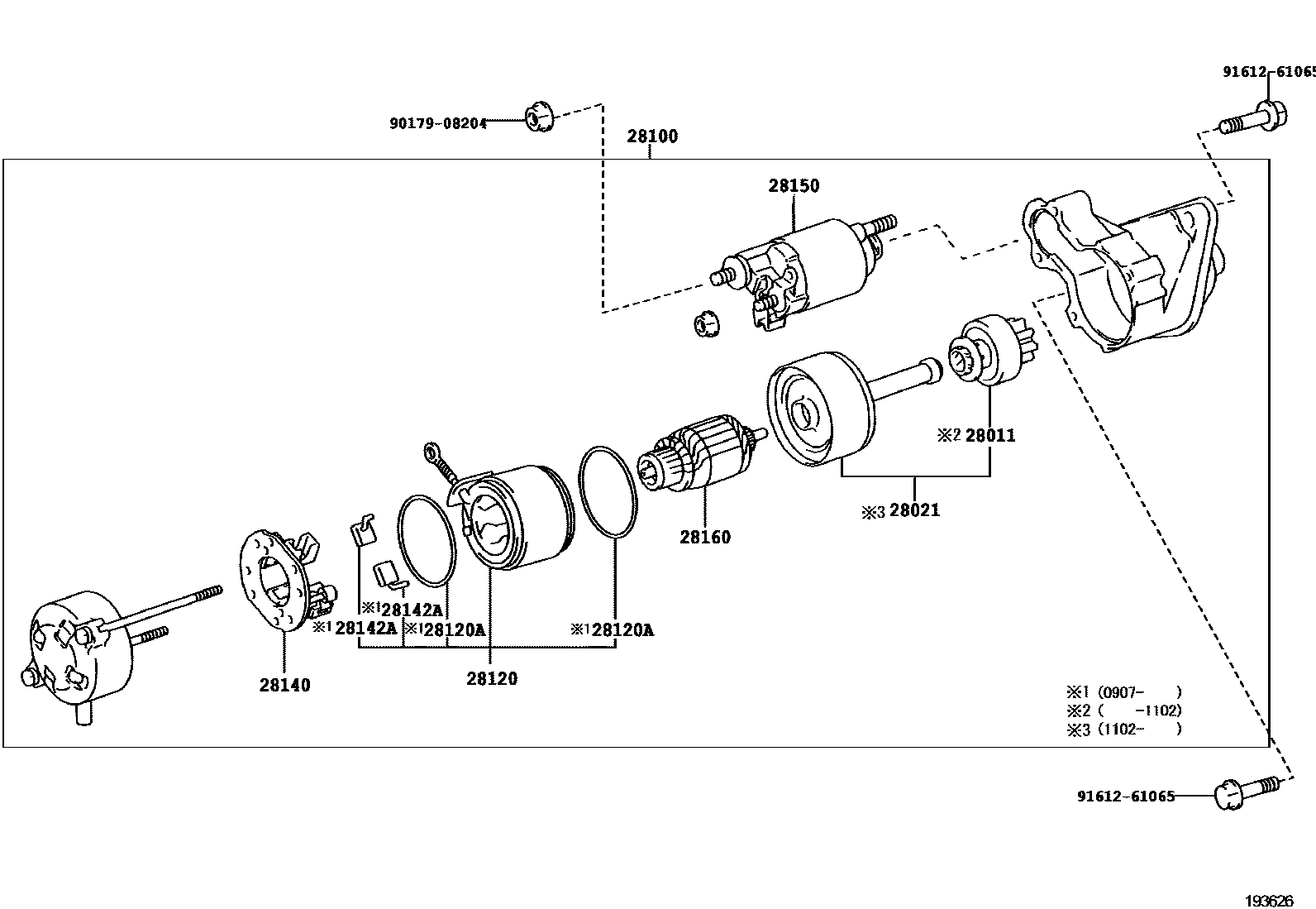 Toyota COROLLA-SED-WG 2007 — Starter