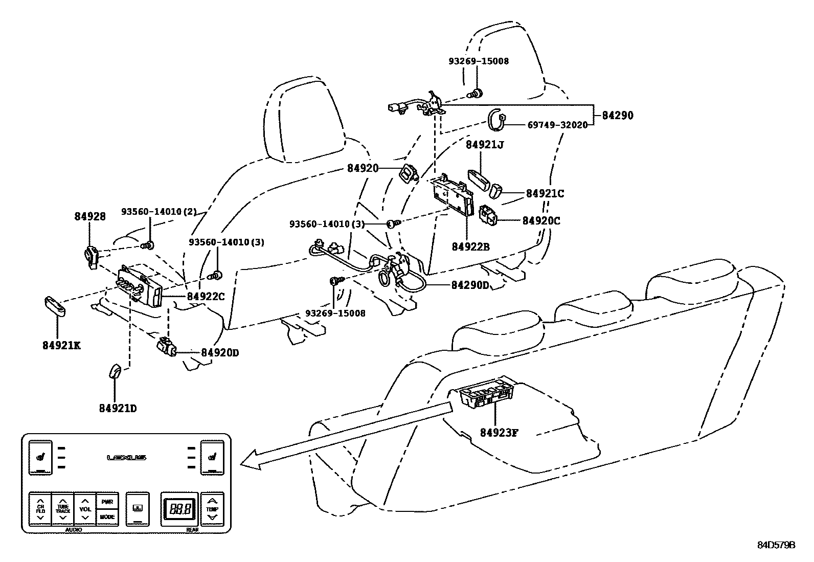 Lexus ES350-300H 2013 — Switch & Relay & Computer