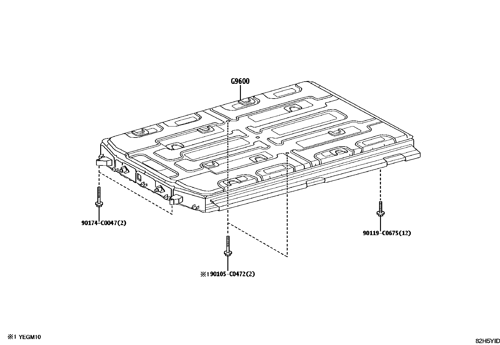 Toyota BZ3X 2025 — Battery & Battery Cable
