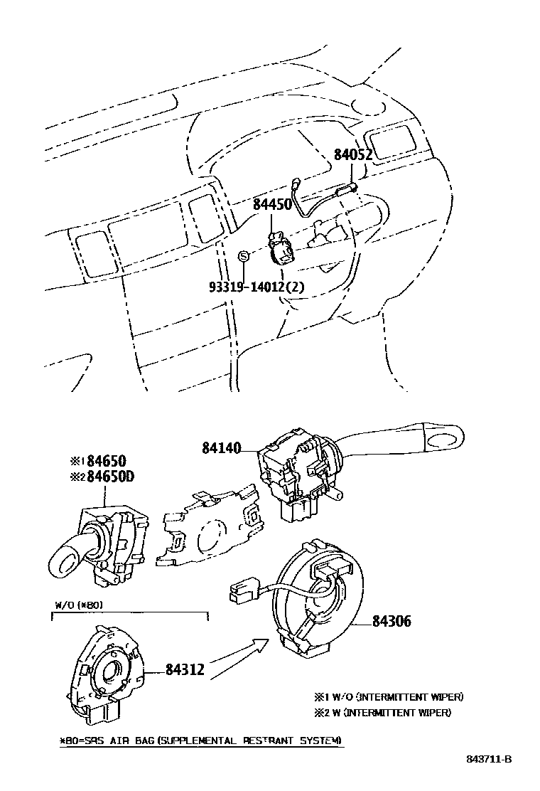 Toyota COROLLA-S-AFRICA 2004 — Switch & Relay & Computer