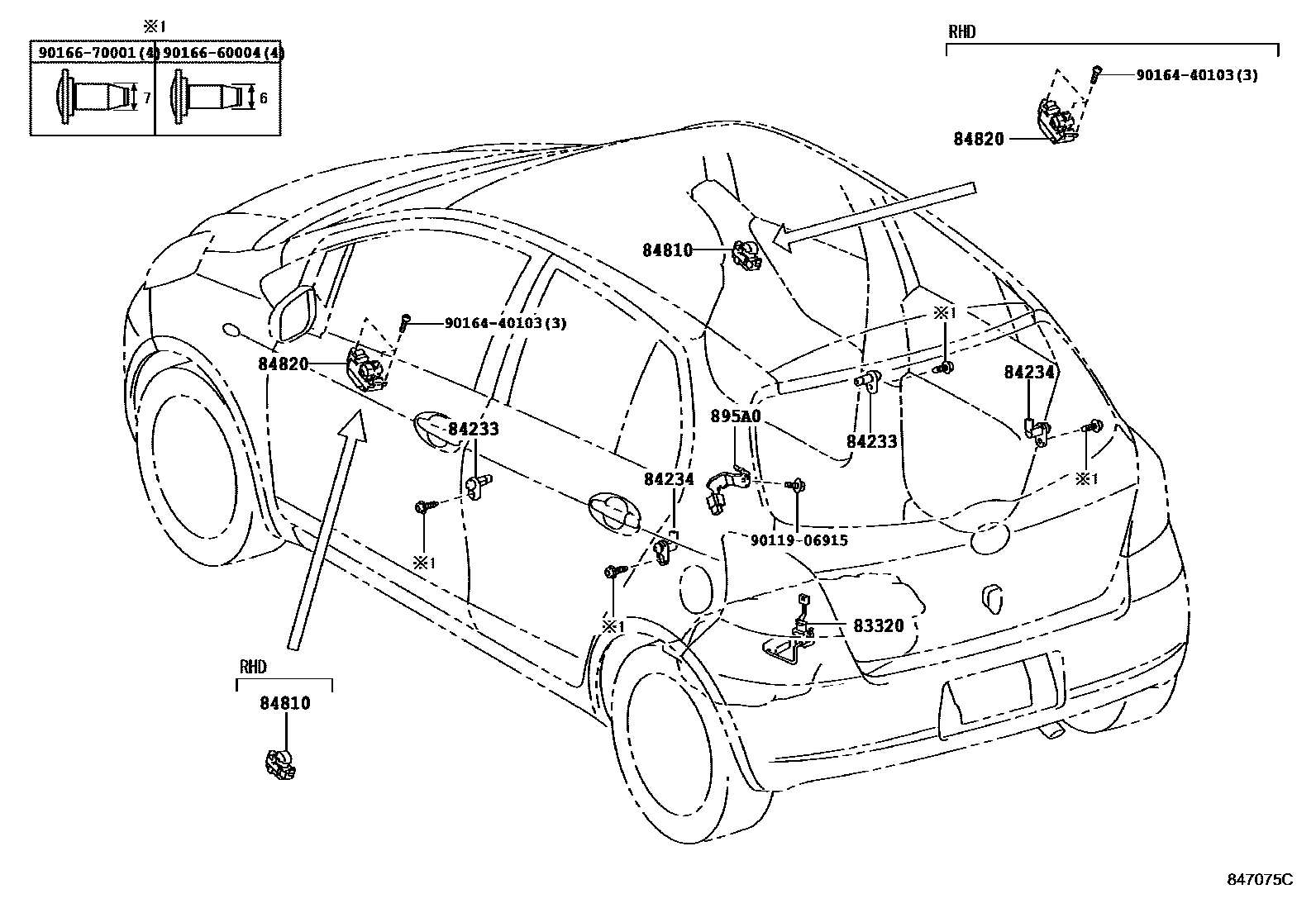 Toyota YARIS-JPP 2005 — Switch & Relay & Computer
