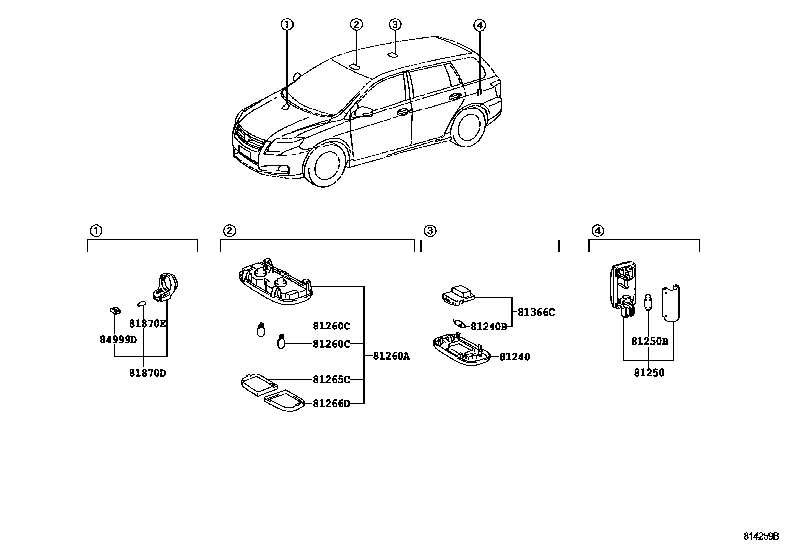 Toyota COROLLA-SED-WG 2007 — Interior Lamp