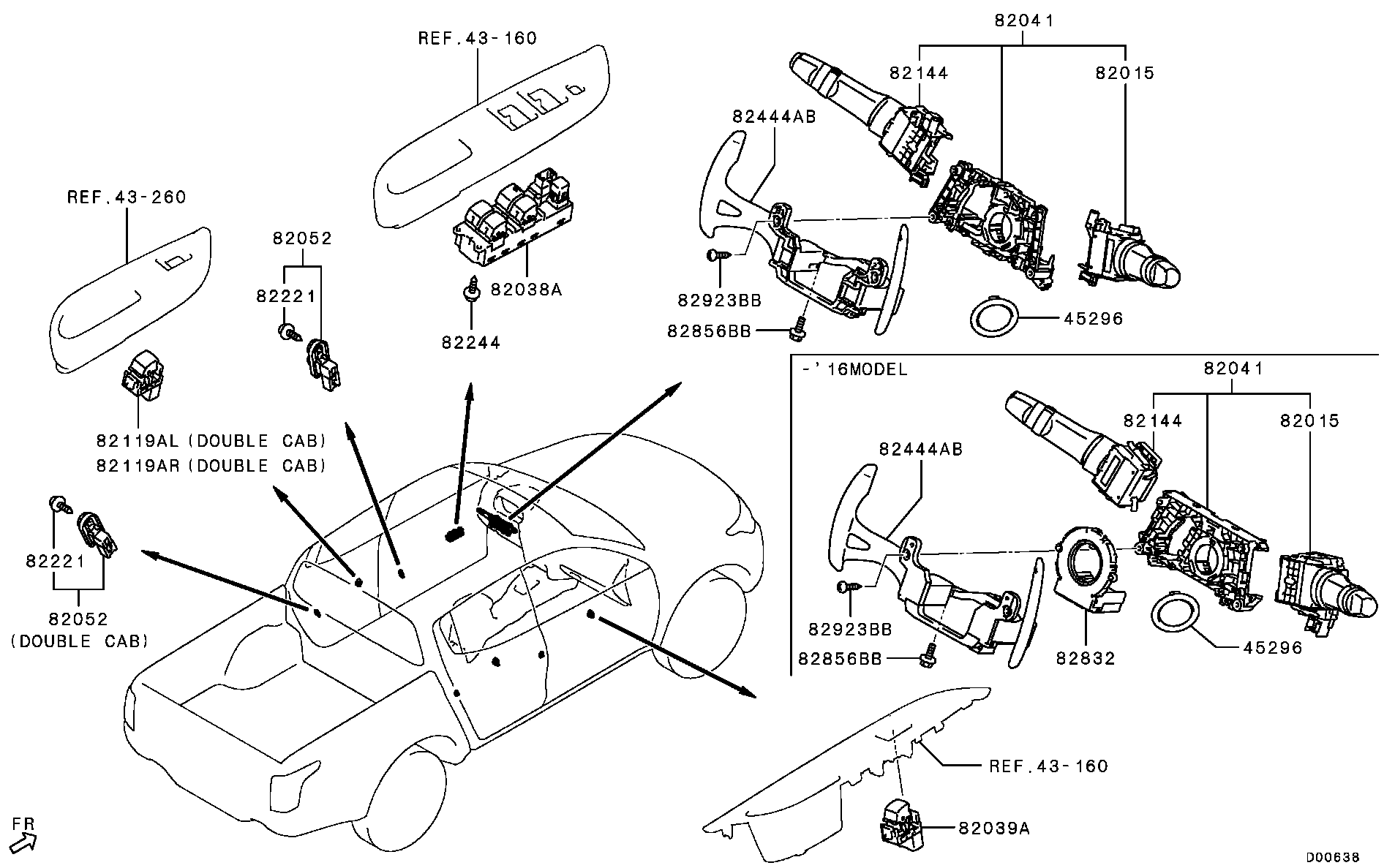 Mitsubishi L200-TRITON-STRADA-G-EXP-MMTH 2019 — Switch & Cigar Lighter / Around Column,Door