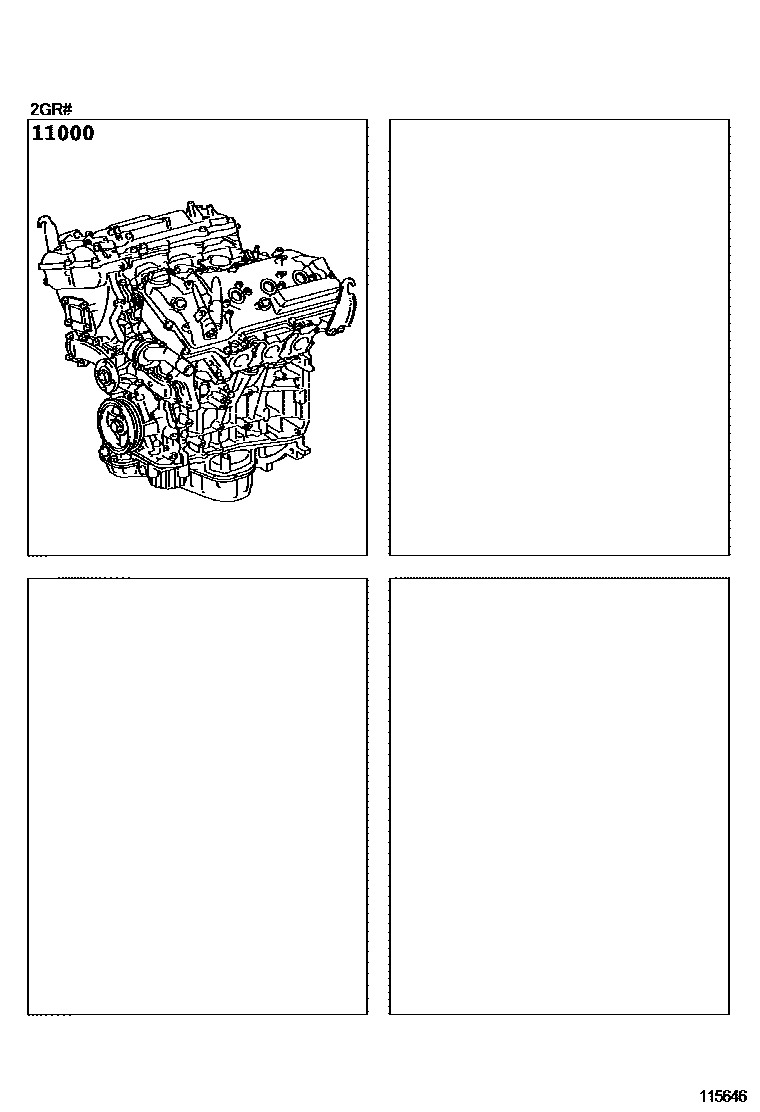 Lexus RX350-450H 2009 — Partial Engine Assembly