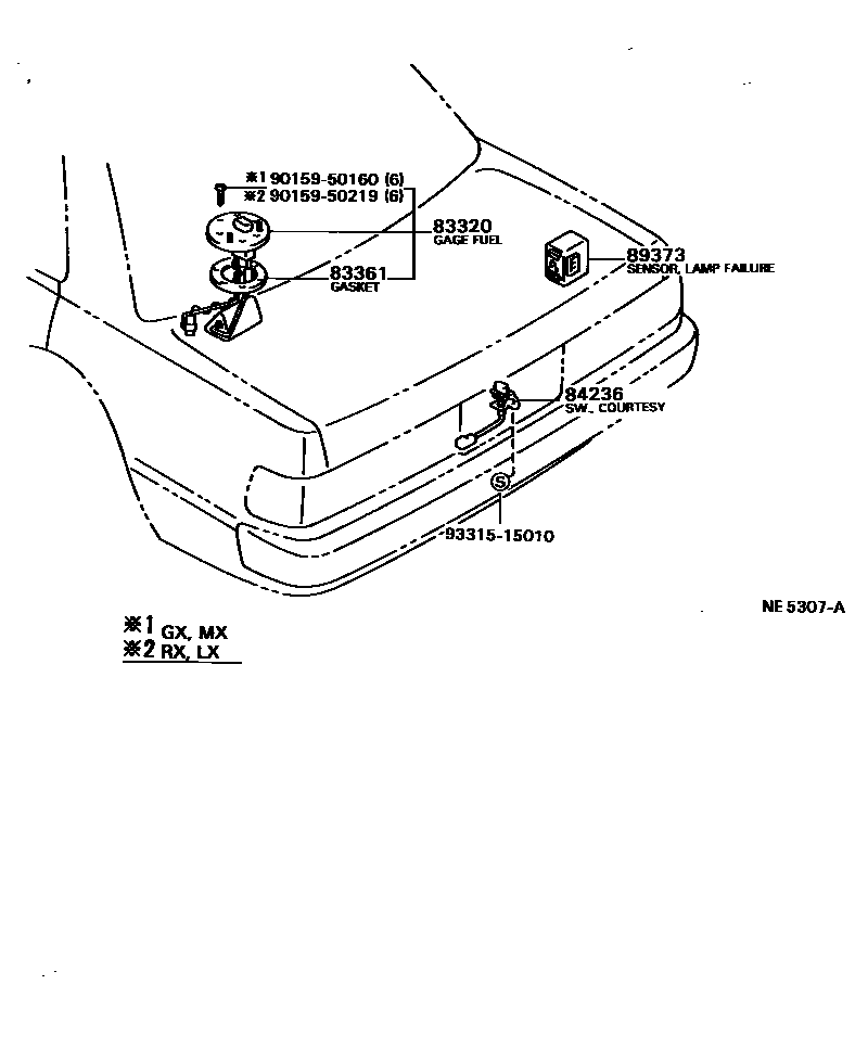 Toyota Cressida 1992 — Switch & Relay & Computer