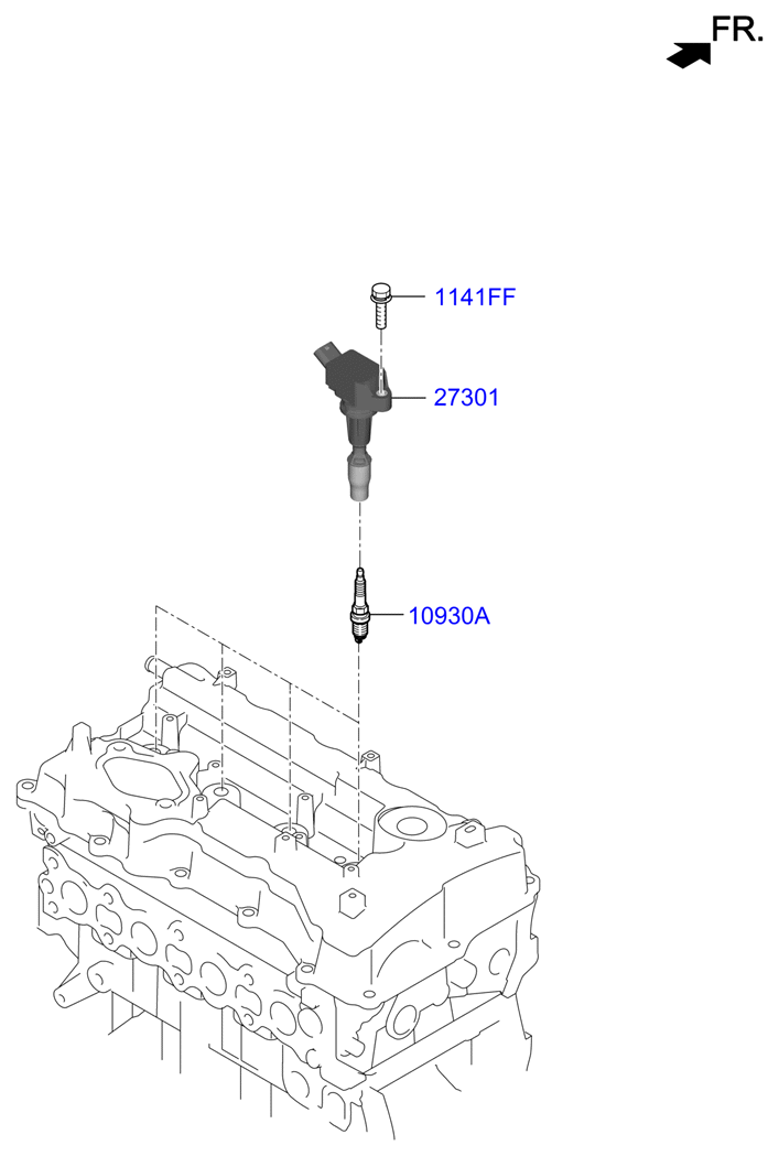Genesis G70 17 2018 — Spark Plug & Cable [2000 CC - Theta 2 Fr]