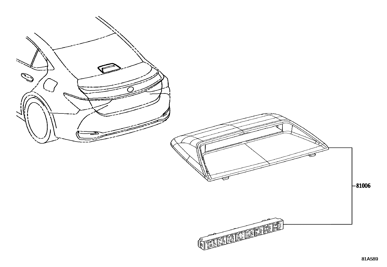 Lexus ES350-300H 2018 — Center Stop Lamp