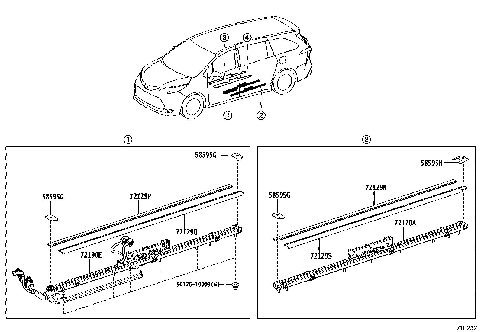 Toyota Granvia-Hybrid 2025 — Seat Rail