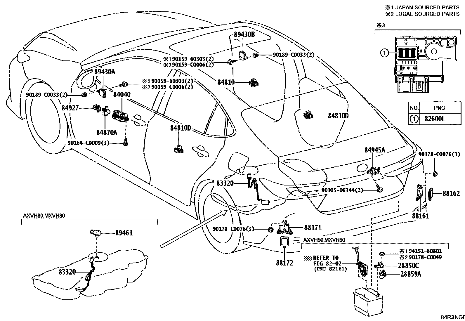 Toyota Camry-Hybrid-China 2025 — Switch & Relay & Computer