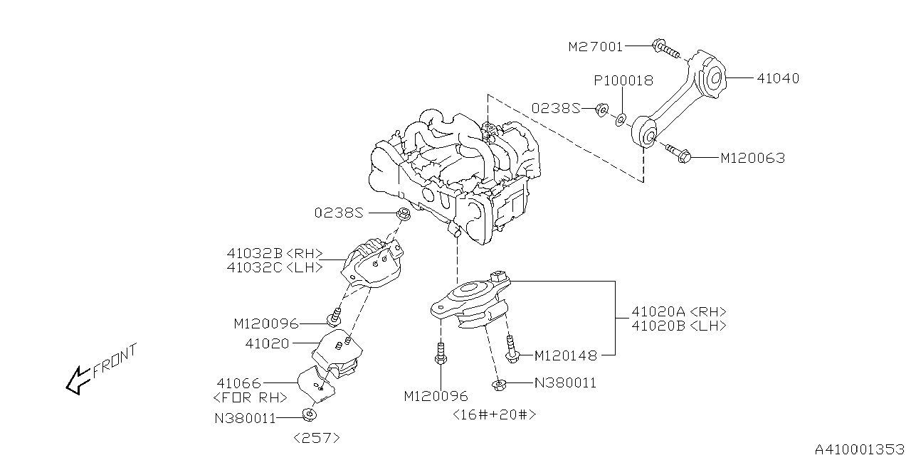 Subaru WRX/LEVORG 2015 — Engine Mounting