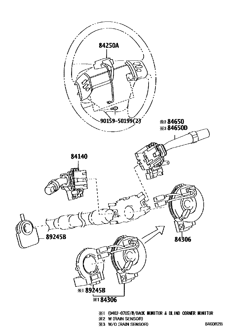 Toyota Corolla-Verso 2004 — Switch & Relay & Computer
