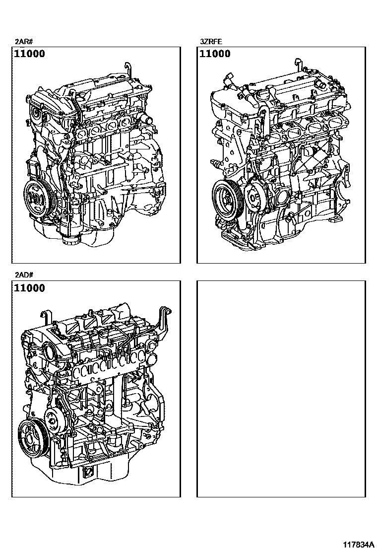 Toyota RAV4 2015 — Partial Engine Assembly
