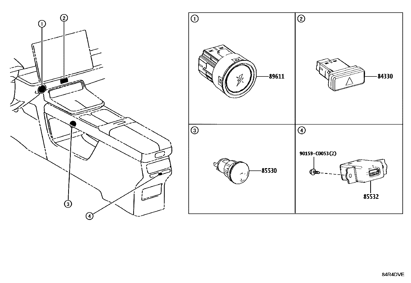 Toyota BZ3X 2025 — Switch & Relay & Computer