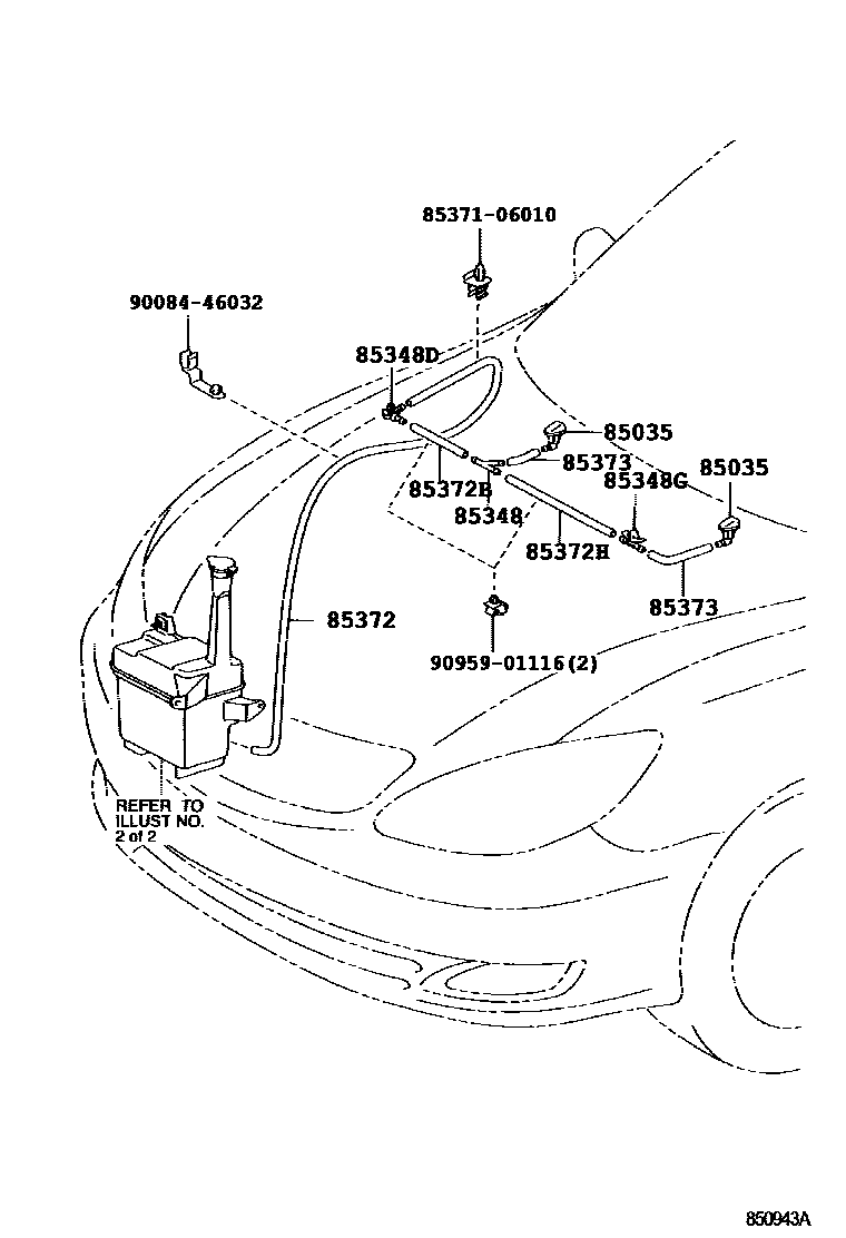 Toyota CAMRY-NAP 2004 — Windshield Washer