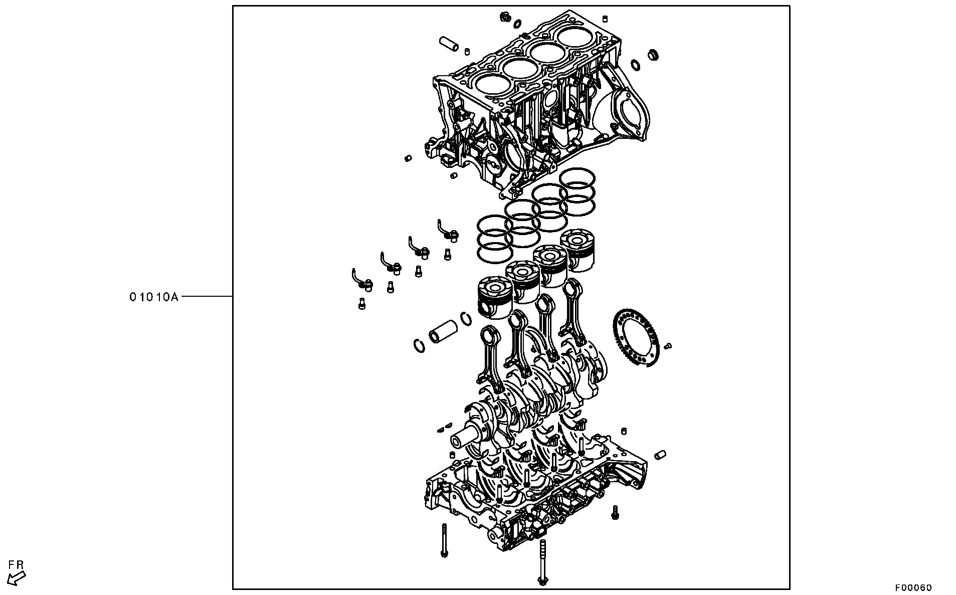 Mitsubishi L200-EUR-MMTH 2019 — Short Engine Assy / All