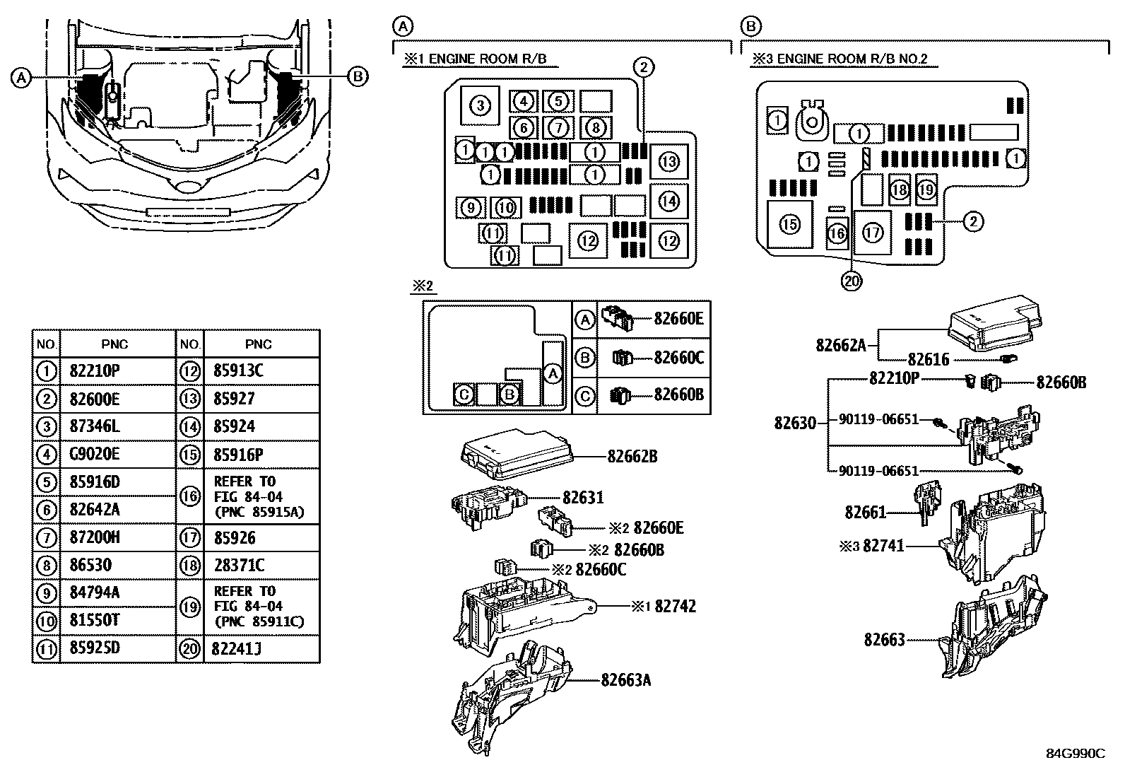 Toyota RAV4 2016 — Switch & Relay & Computer