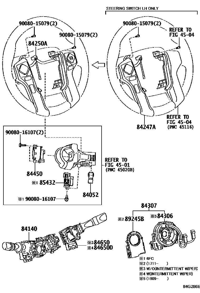 Toyota Tacoma 2019 — Switch & Relay & Computer
