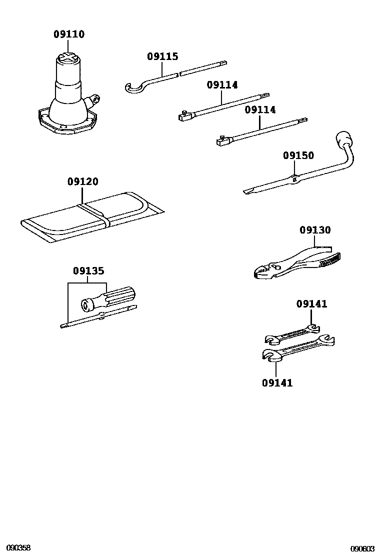 Toyota Hilux 2014 — Standard Tool