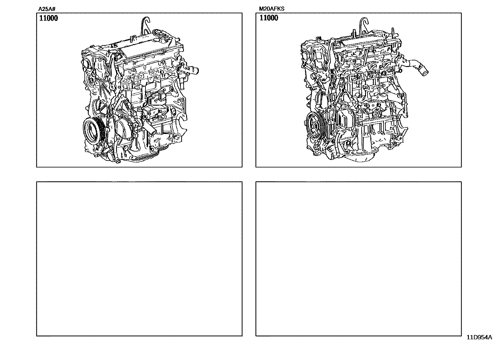Toyota RAV4-JPP 2020 — Partial Engine Assembly