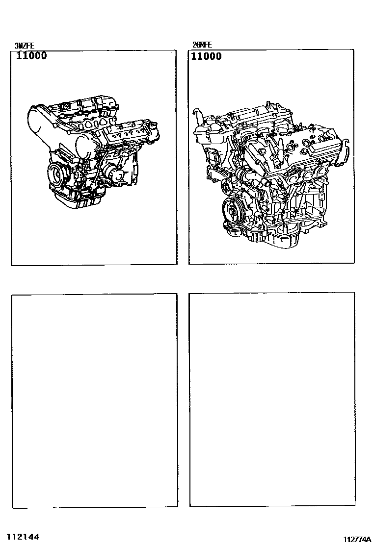 Lexus RX330-350-NAP 2007 — Partial Engine Assembly