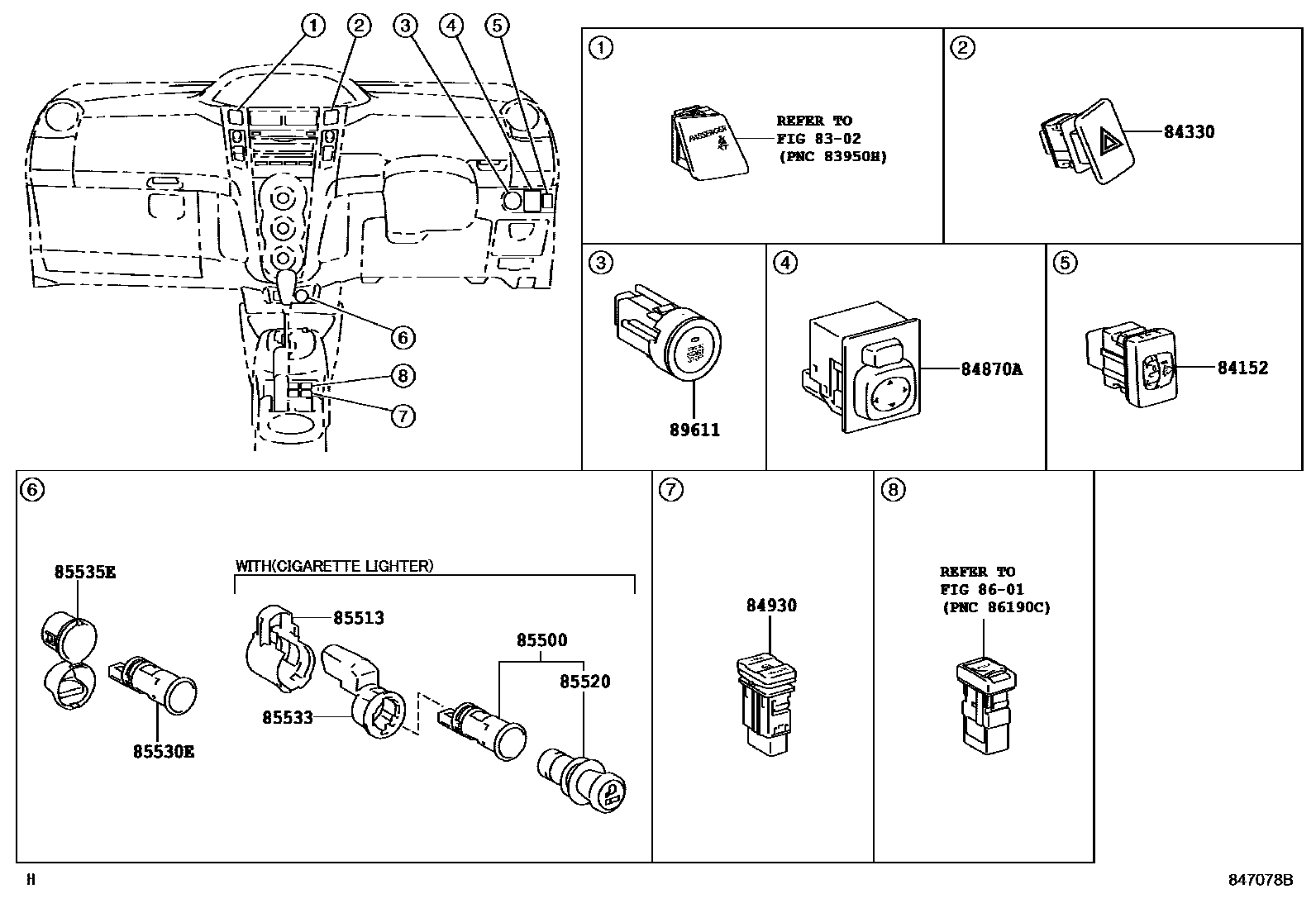 Toyota YARIS-JPP 2005 — Switch & Relay & Computer