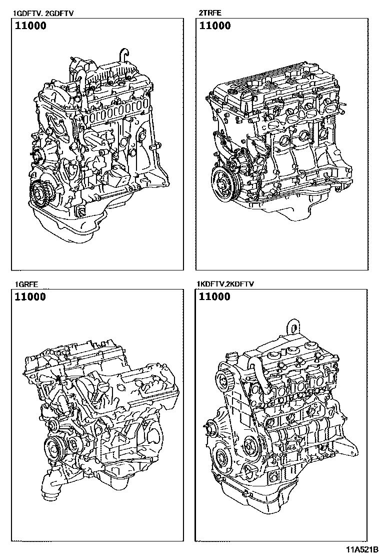 Toyota Fortuner 2016 — Partial Engine Assembly