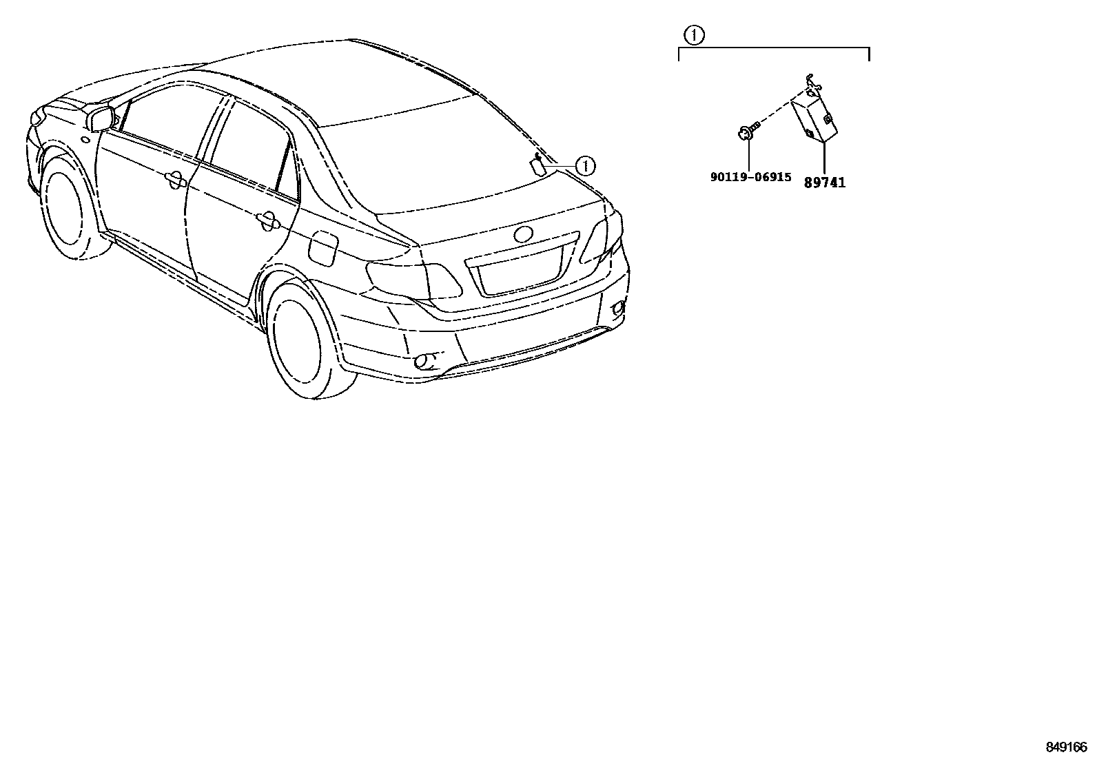 Toyota COROLLA-SED-WG 2007 — Wireless Door Lock