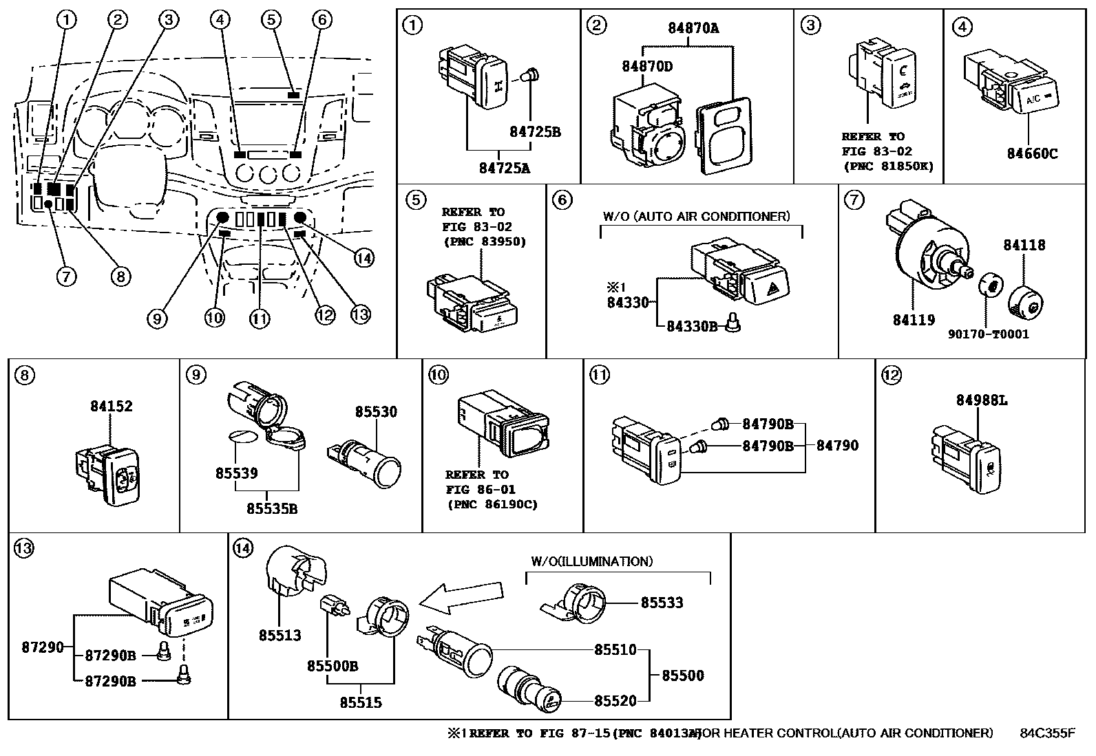 Toyota Hilux 2012 — Switch & Relay & Computer