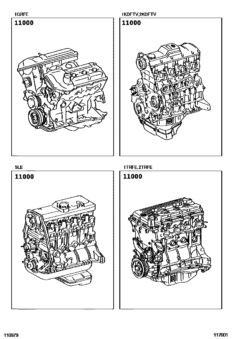Toyota Hilux 2011 — Partial Engine Assembly