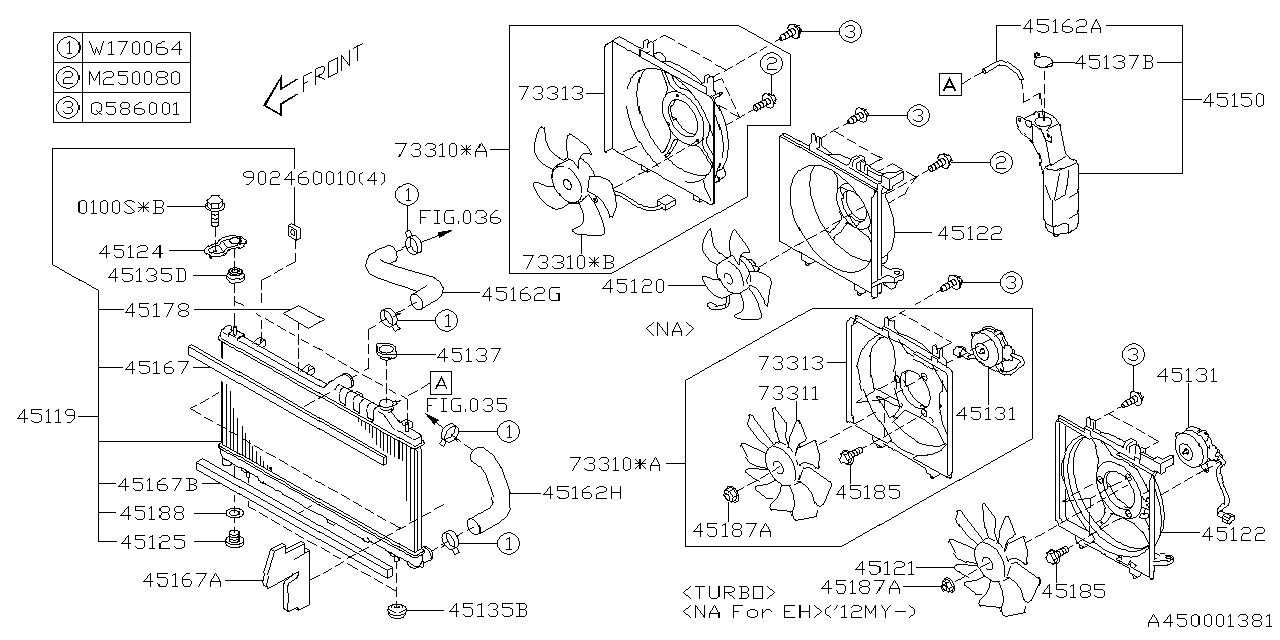 Subaru Legacy 2010 — Engine Cooling