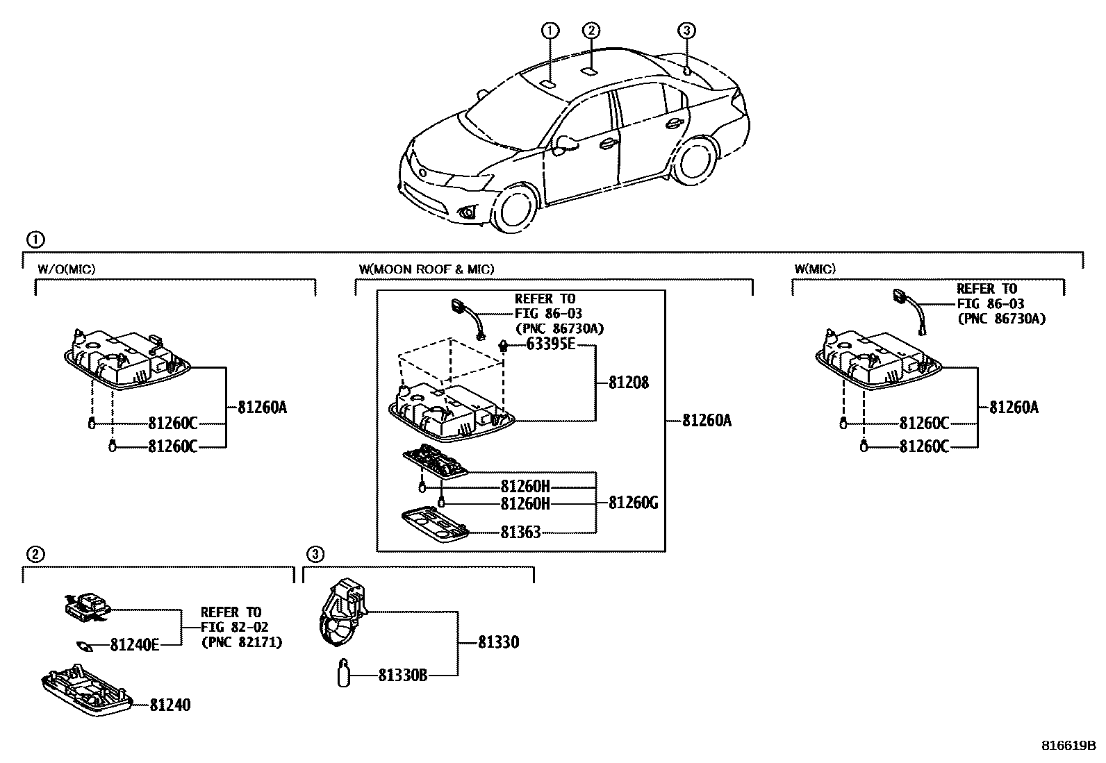 Toyota Corolla 2014 — Interior Lamp