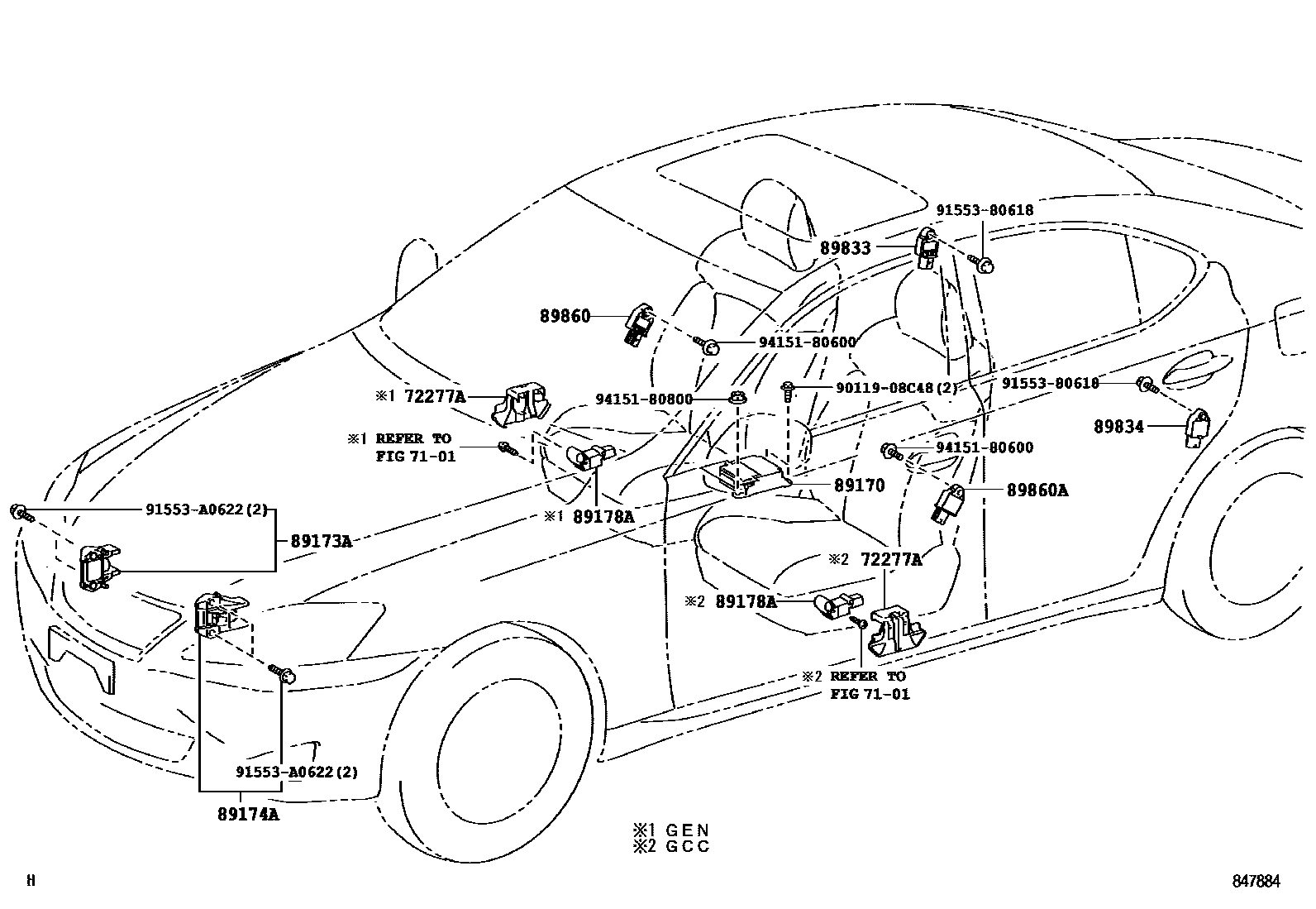Lexus IS250-300 2010 — Air Bag