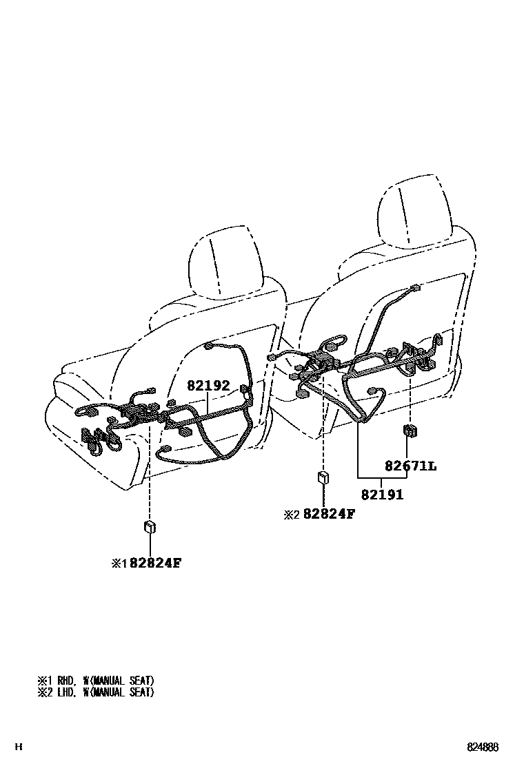 Lexus IS250-300 2010 — Wiring & Clamp