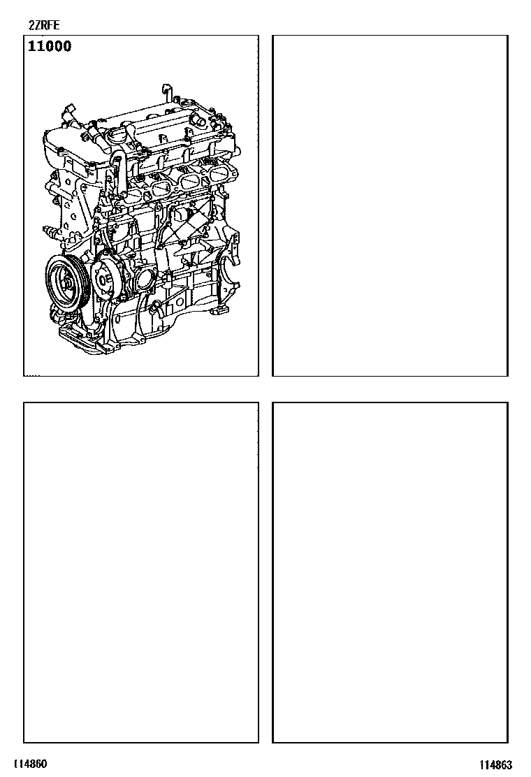 Toyota COROLLA-HB 2010 — Partial Engine Assembly