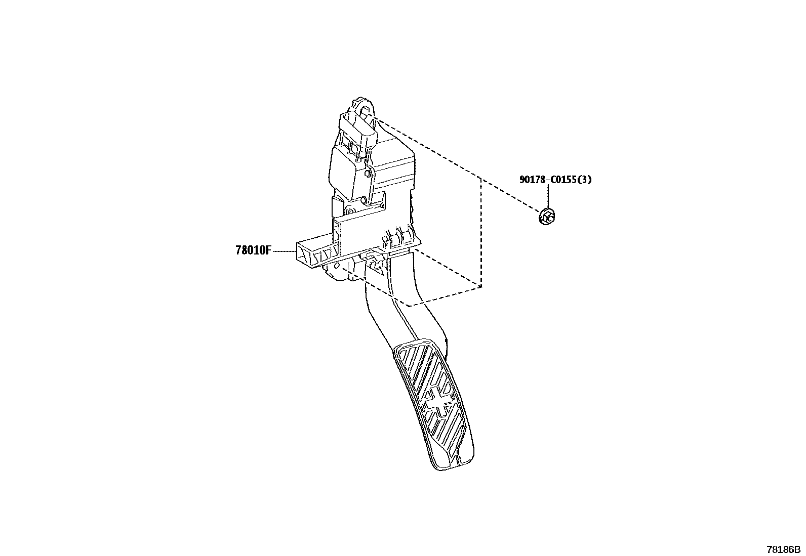 Toyota BZ3X 2025 — Accelerator Link