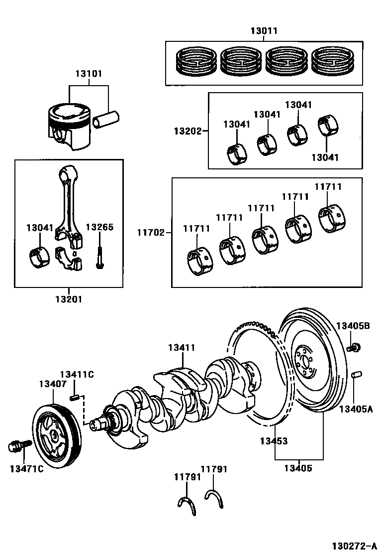 Toyota Echo 2001 — Crankshaft & Piston