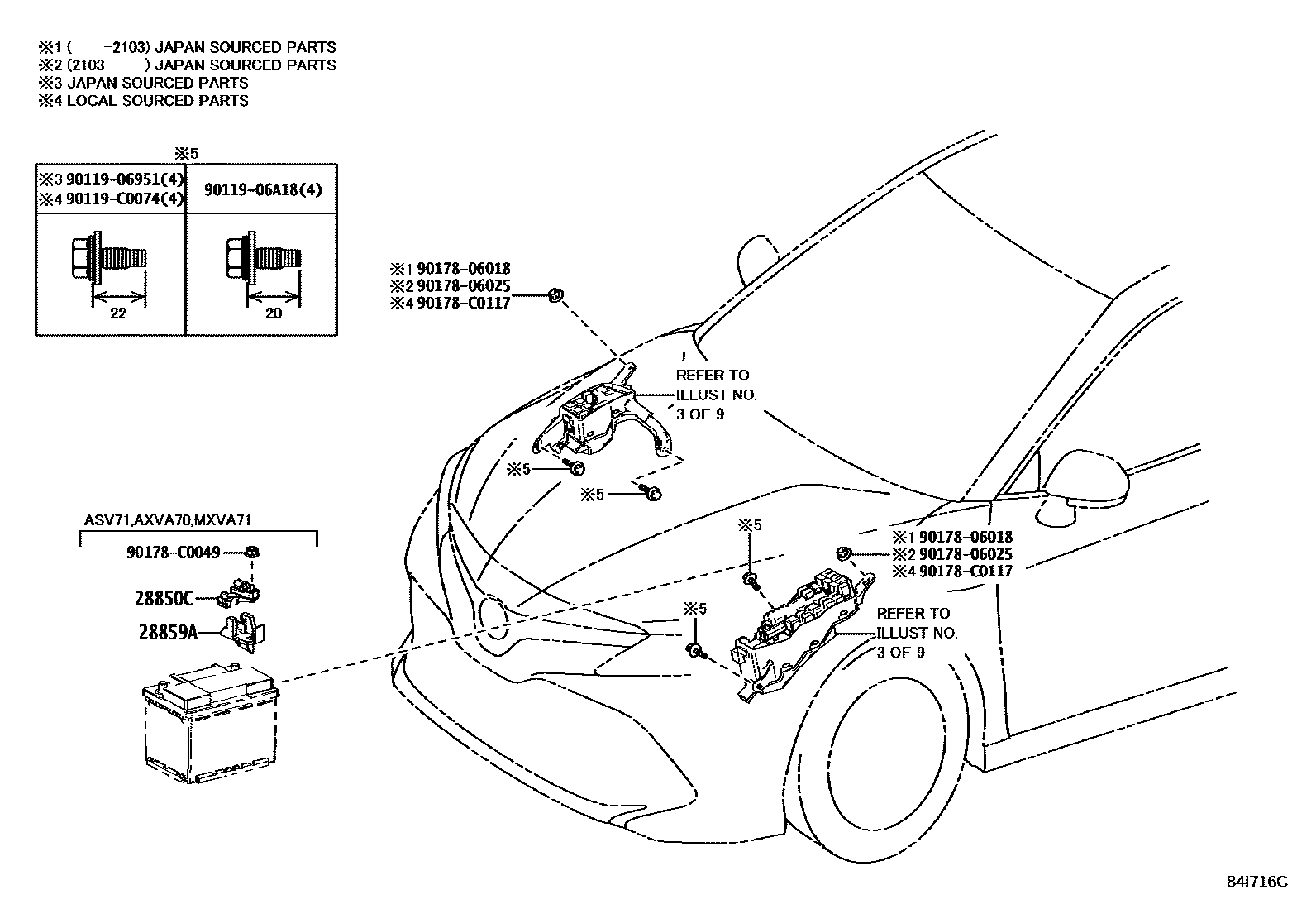 Toyota Camry-Hybrid-China 2021 — Switch & Relay & Computer