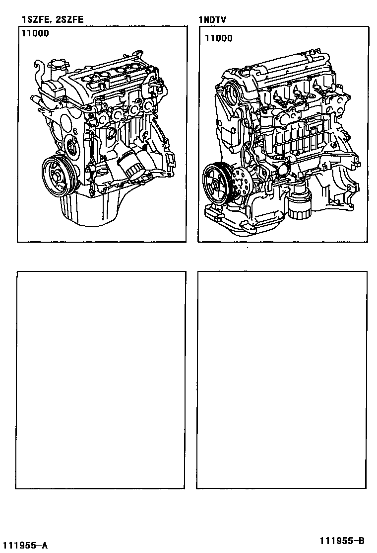 Toyota YARIS-FRP 2004 — Partial Engine Assembly
