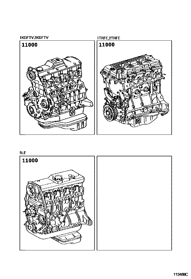 Toyota Hiace 2023 — Partial Engine Assembly