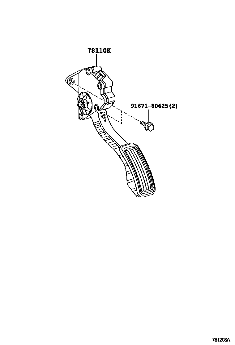 Toyota Corolla-Altis 2009 — Accelerator Link