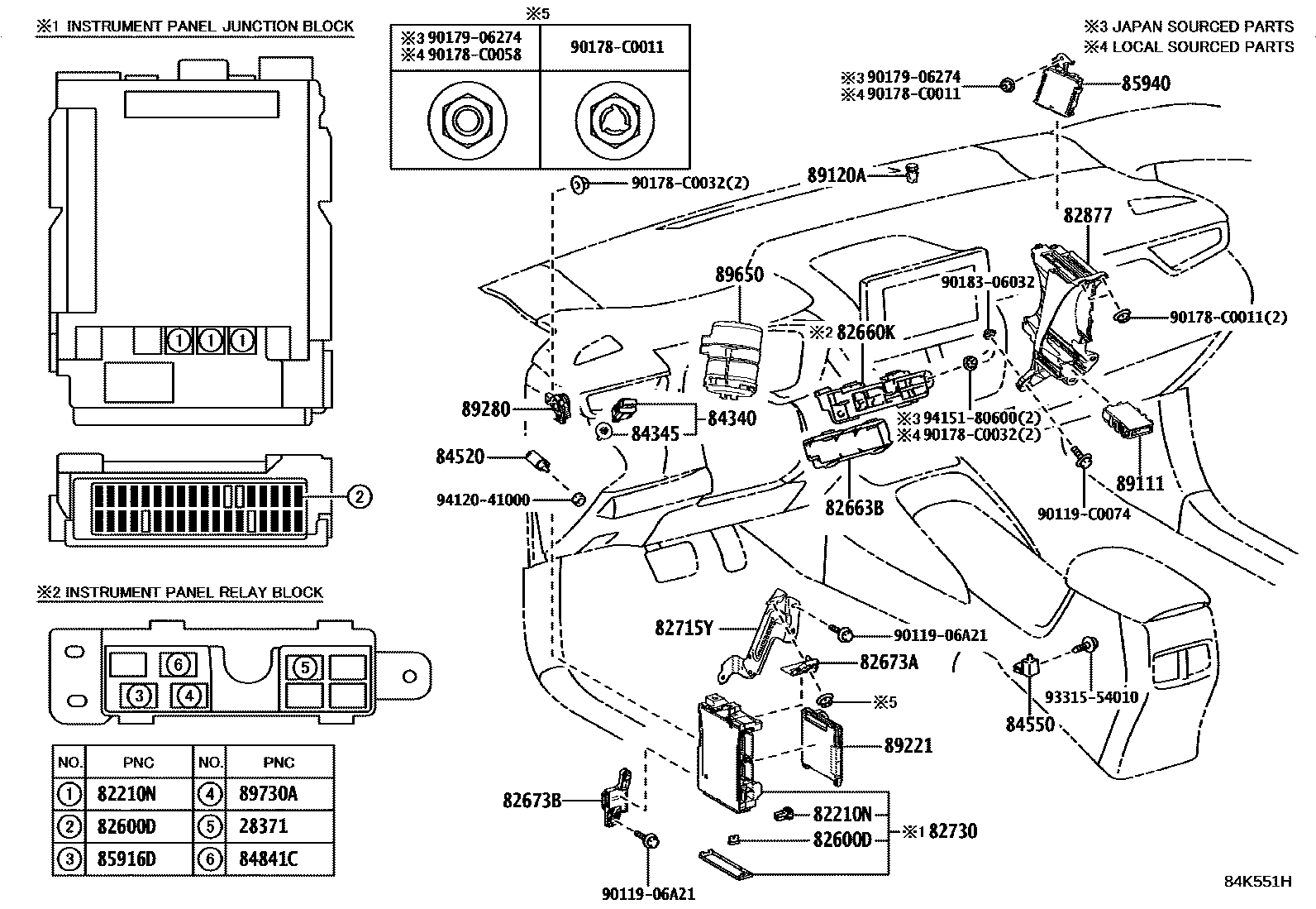 Toyota Corolla 2025 — Switch & Relay & Computer