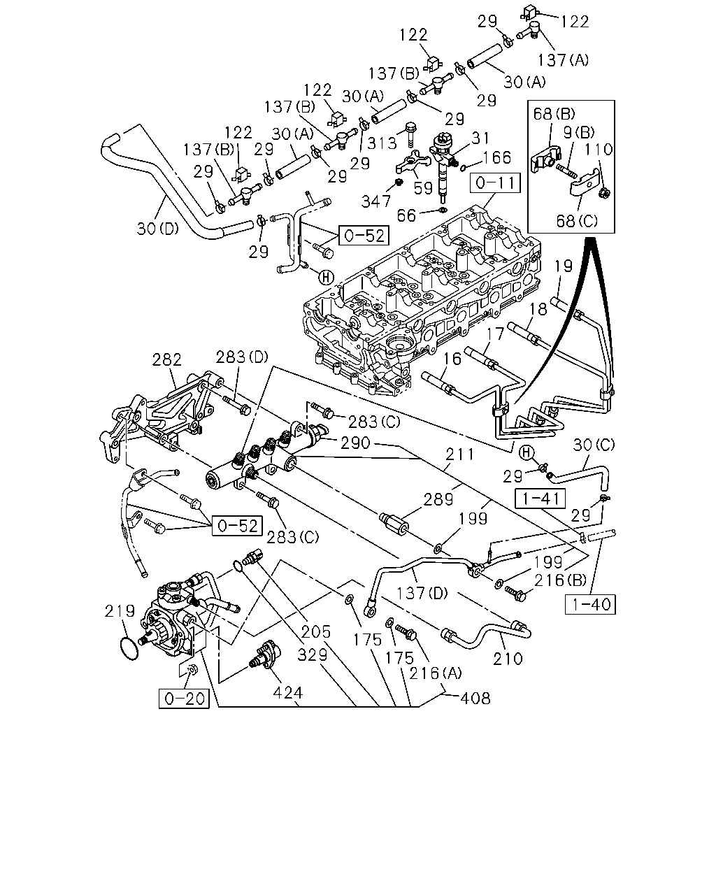 Isuzu TFR/TFS-LHD 2014 — Fuel Injection System — 4JK1-TCY
